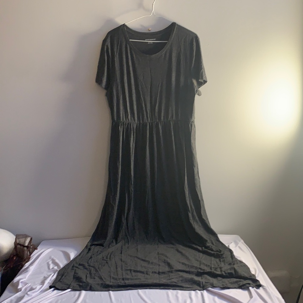 Amazon Basics Soft Grey Maxi Dress